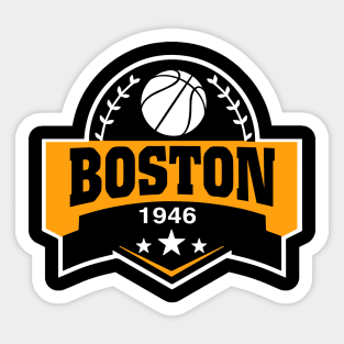 Personalized Basketball Boston Proud Name Vintage Beautiful Sticker